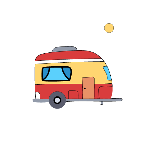 camp suv vector icon
