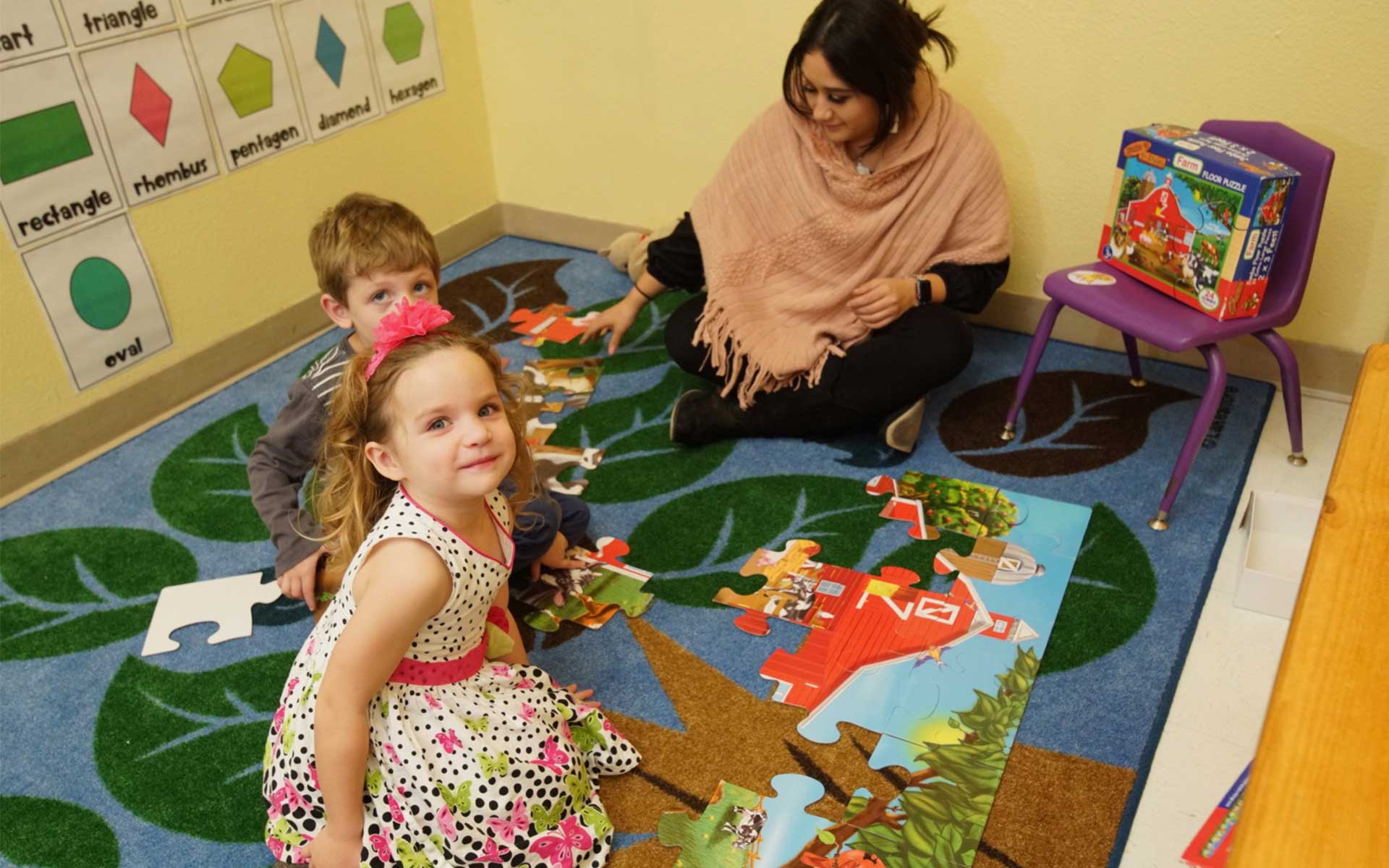 interior image of daycare at gathering oaks